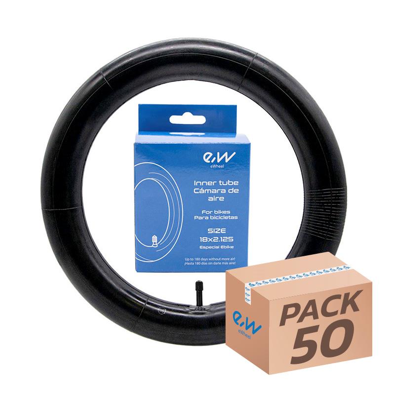 Cámara de aire 18x2,125 Ewheel - válvula recta ESPECIAL EBIKE - 50uds