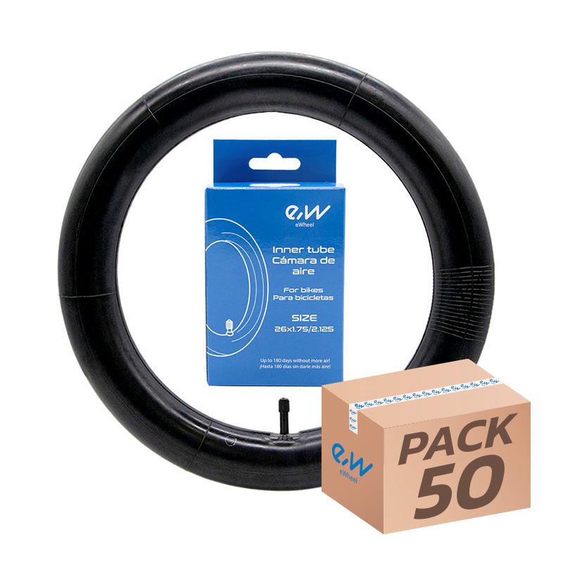 Cámara de aire 26x1,75/2,125 Ewheel - válvula recta - 50uds