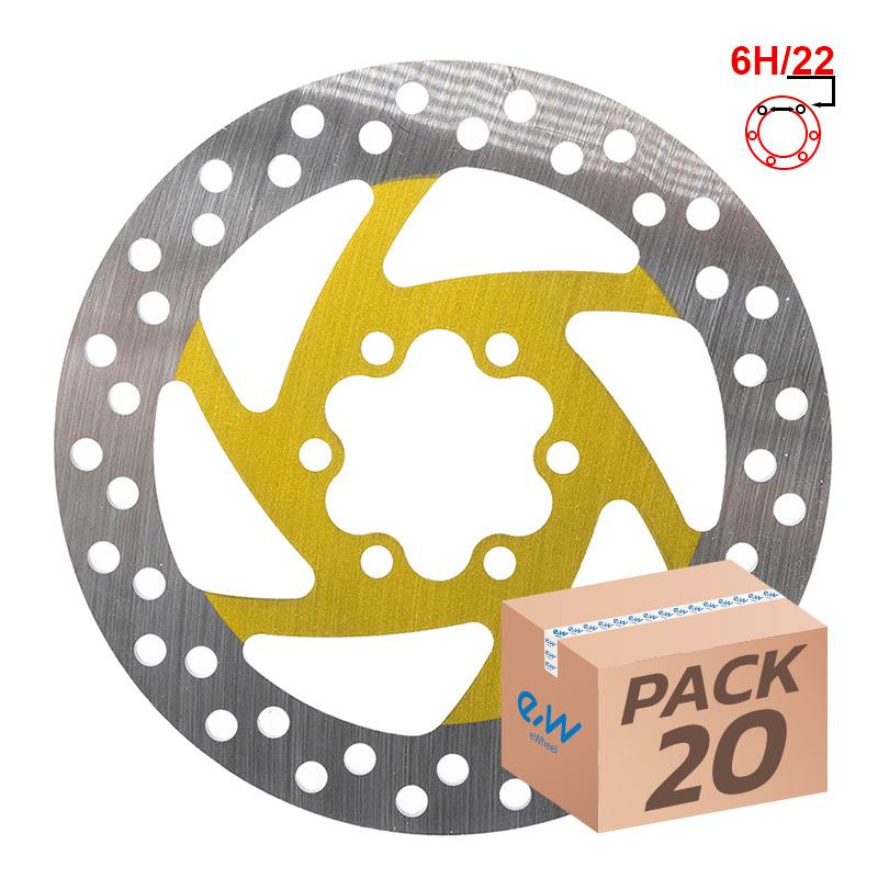 Disco de freno 120mm 6H amarillo - 20uds