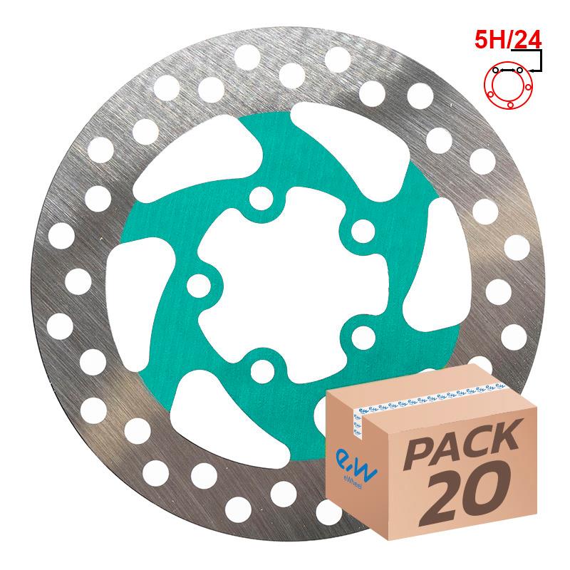 Disco de freno 120mm 5H verde - 20uds