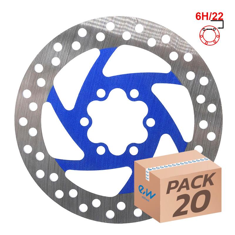 Disco de freno 120mm 6H azul - 20uds