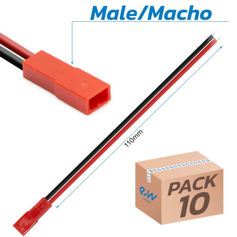 Conector JST con cable - 10 MACHO