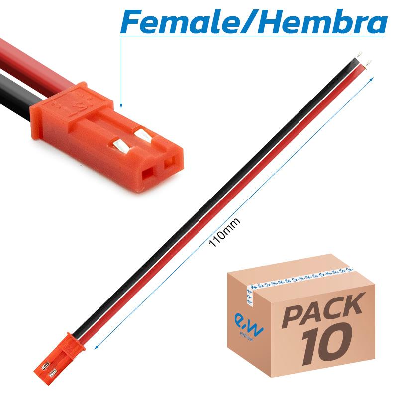 Conector JST con cable - 10 HEMBRA