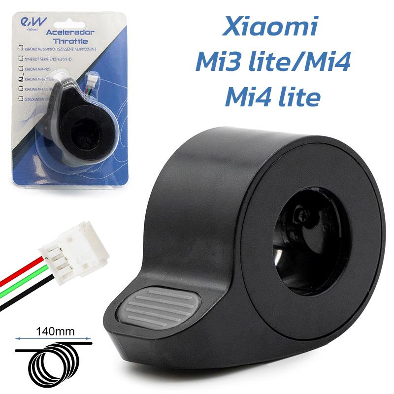 Acelerador Mi3 lite/Mi4/Mi4 lite (1st Gen) negro - Conector JST ZH