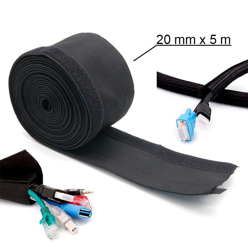 Funda de tela para cables 5M - 20mm diametro