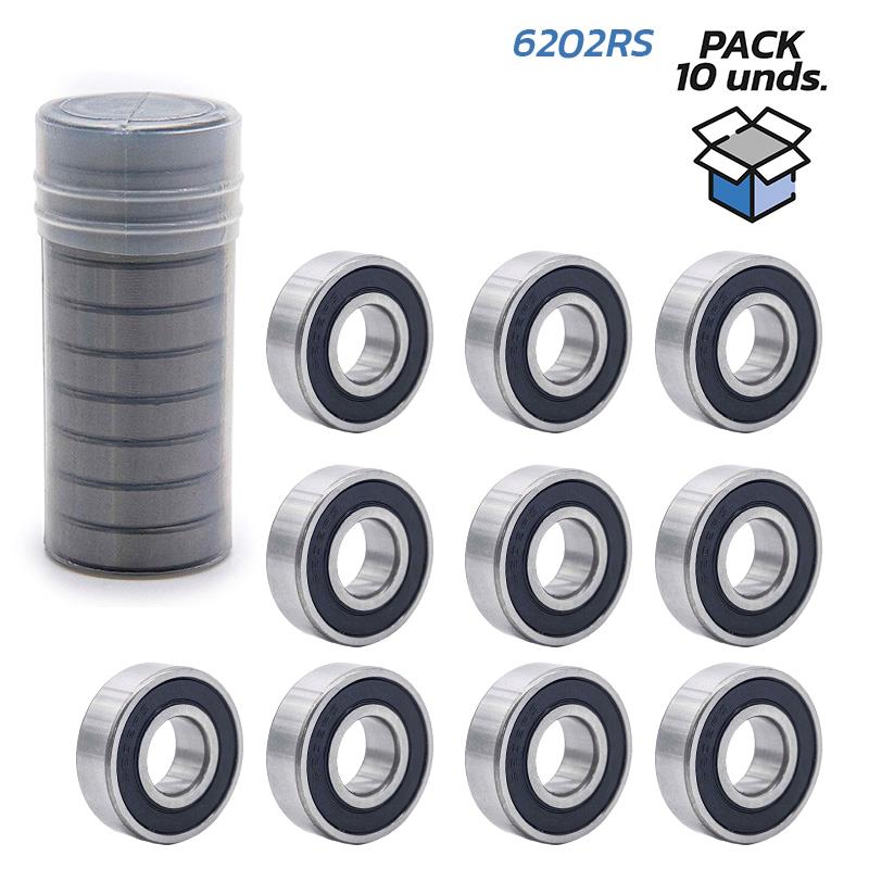 Rodamiento de bolas 6202RS - 10 uds