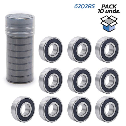 Rodamiento de bolas 6202RS - 10 uds
