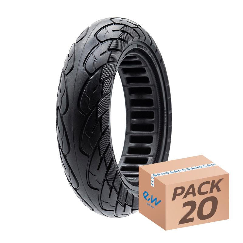 Rueda maciza ultraligera 10x2,5-6,1/B44 - línea negra [Ewheel] - 20uds