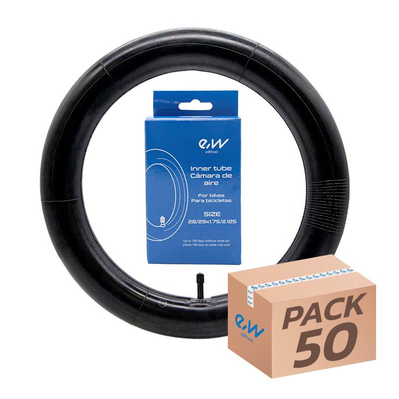 Cámara de aire 28/29x1,75/2,125 Ewheel - válvula recta - 50uds
