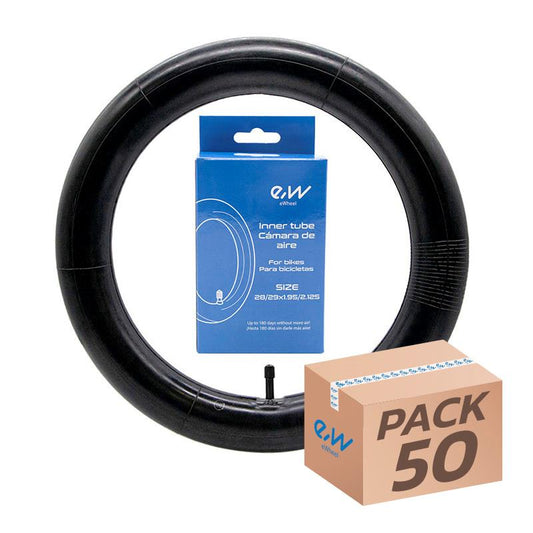 Cámara de aire 28/29x1,95/2,125 Ewheel - válvula recta - 50uds