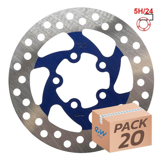Disco de freno 120mm 5H azul - 20uds