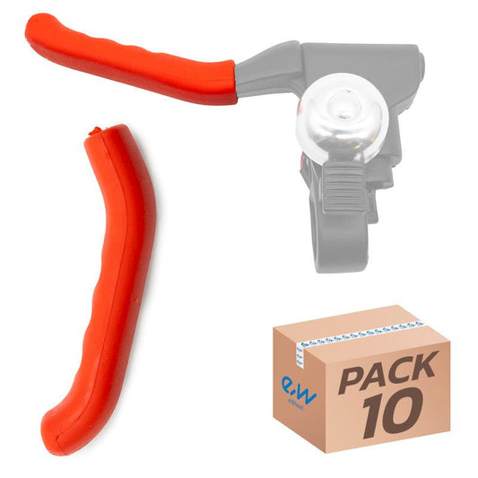 Embellecedor de silicona para maneta freno rojo - 10uds