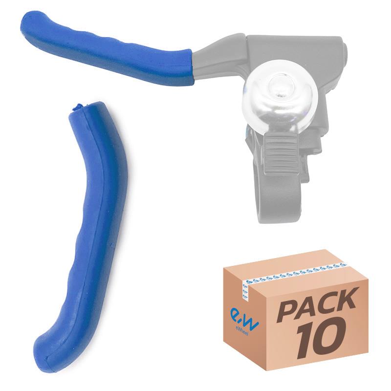 Embellecedor de silicona para maneta freno azul -10uds