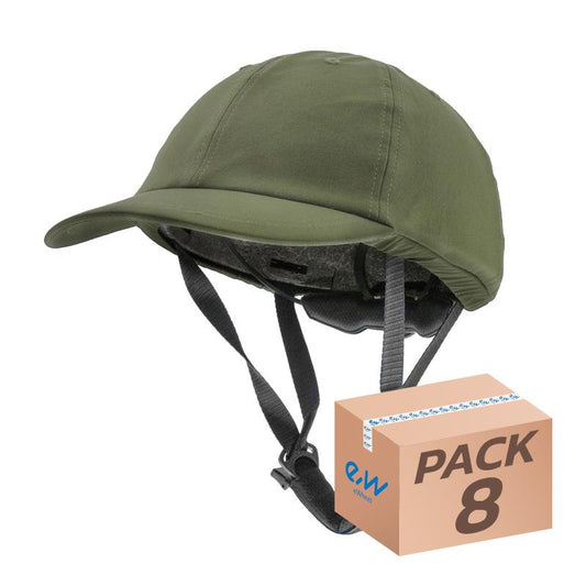 Casco con gorra CP01 verde talla única - 8uds