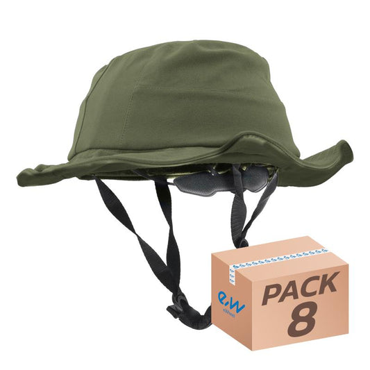 Casco con sombrero CP01 verde talla única - 8uds