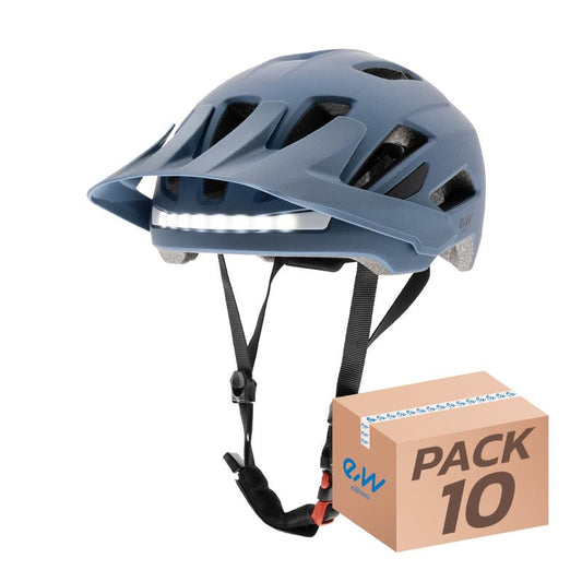 Casco con luz CP04 azul M - 10uds