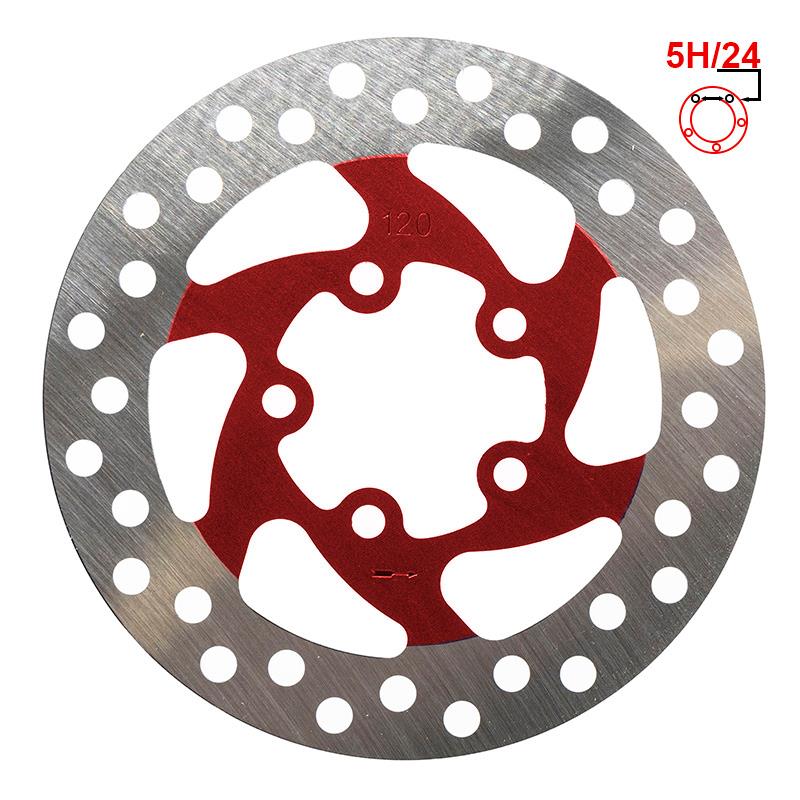 Disco de freno 120mm 5H rojo