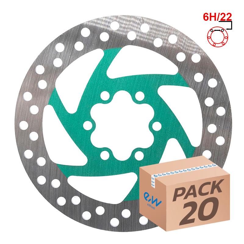 Disco de freno 120mm 6H verde - 20uds
