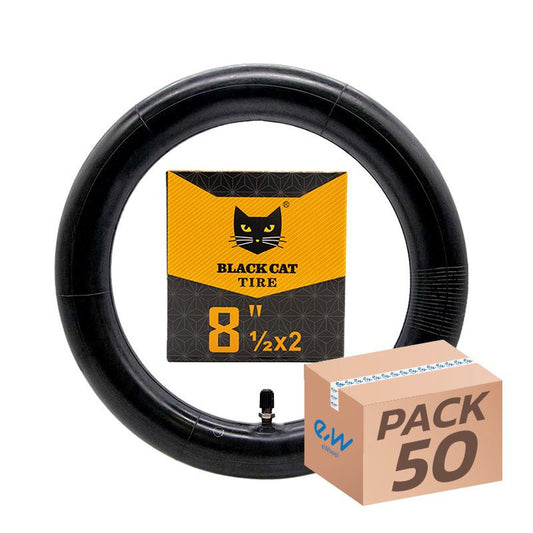 Cámara de aire 8,5x2 Black Cat - válvula recta - 50uds