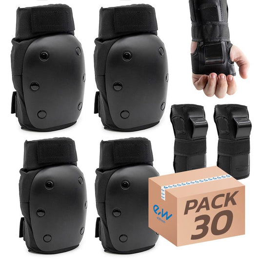 Kit protección articulaciones L Rodilleras, Coderas y Muñequeras - 30uds