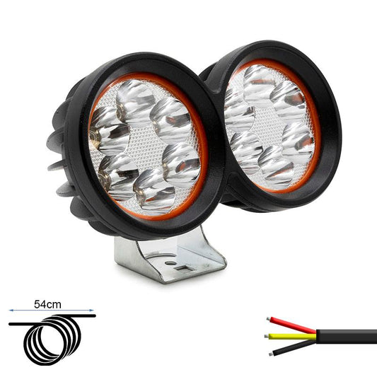Luz delantera con doble foco led EWLM001 12/72V [Ewheel]