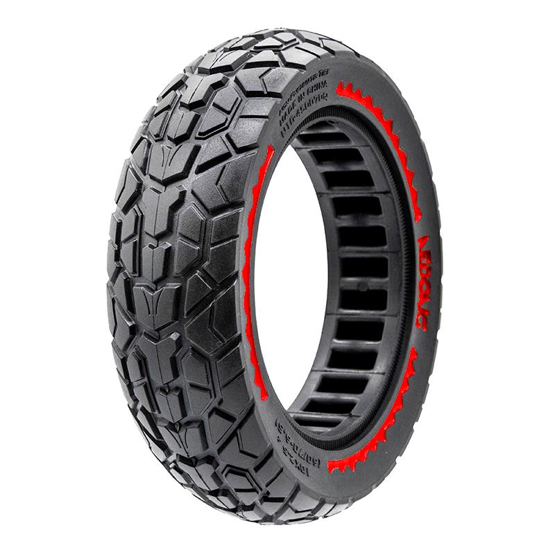 Rueda maciza ultraligera offroad 10x2,5/B44 - rojo [Nedong]