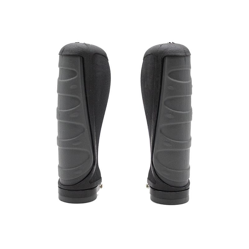 Puños de silicona ergonómicos con bloqueo grises - 2 uds