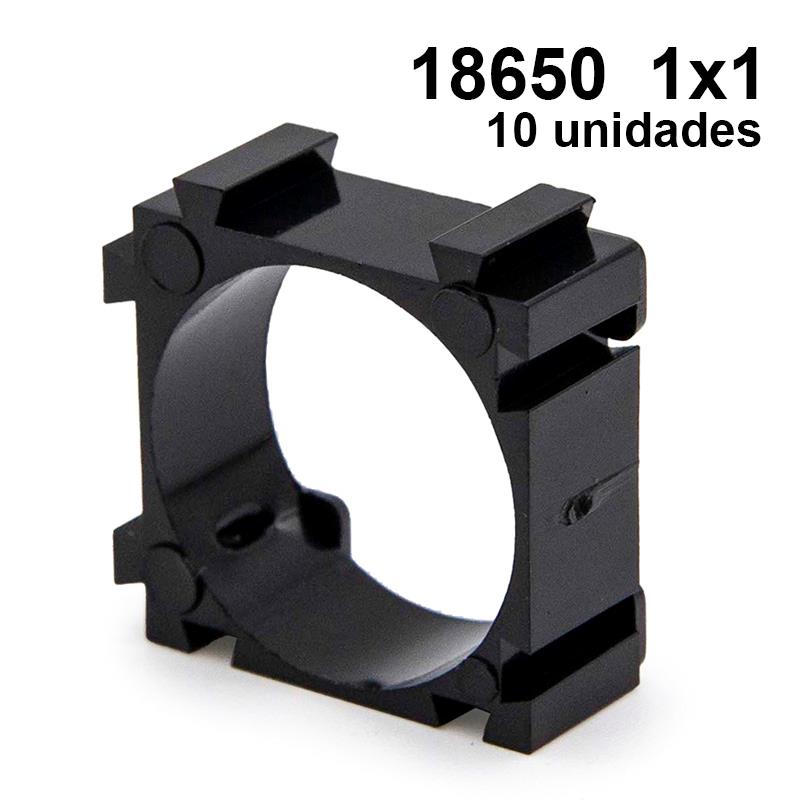 Soporte baterías 18650 1x1 - 10 uds